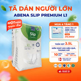 Tã dán người lớn cao cấp Abena Slip Premium L1 siêu thấm hút lên đến 2.5 lít thoải mái ngủ qua đêm - Nhập khẩu Đan Mạch