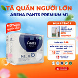 Tã quần người lớn Abena Pants Premium M1 - Miếng thấm hút 1.400ml - Nhập khẩu Đan Mạch