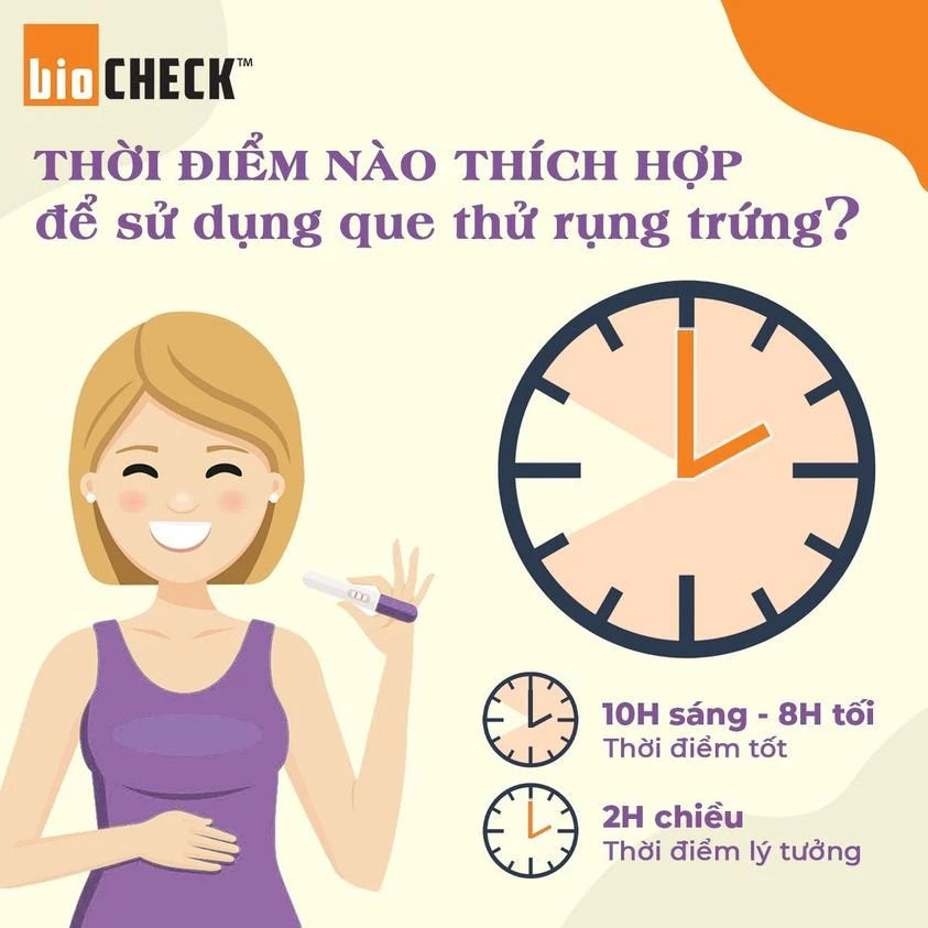 Combo 2 bút thử thai kèm hộp 7 que thử rụng trứng Biocheck