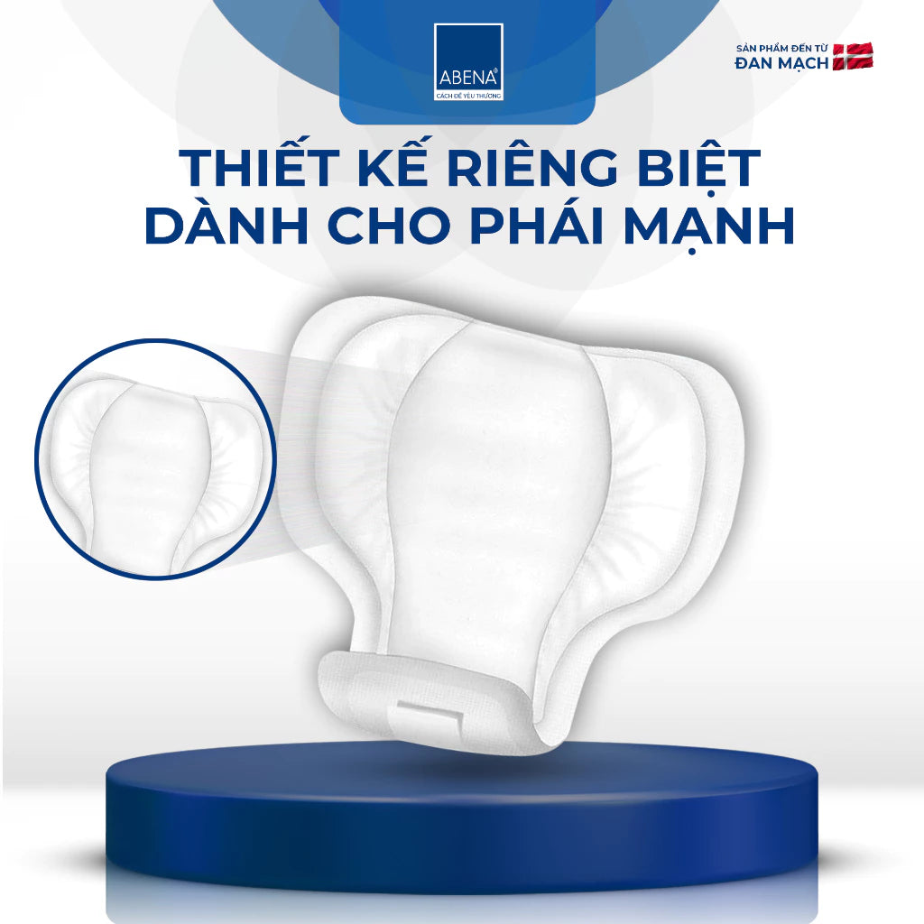 Băng thấm tiểu nam giới Abena Formula 1 - Thấm hút 450ml - Nhập khẩu Đan Mạch (Gói 15 miếng)