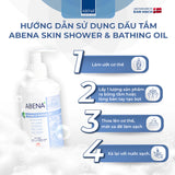 Dầu Tắm Cấp Ẩm Abena Skin Shower & bathing oil - Nhập khẩu Đan Mạch (Chai 250ml)