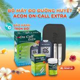 Máy đo đường huyết Acon On-call Extra kèm hộp 25 que thử - bảo hành trọn đời