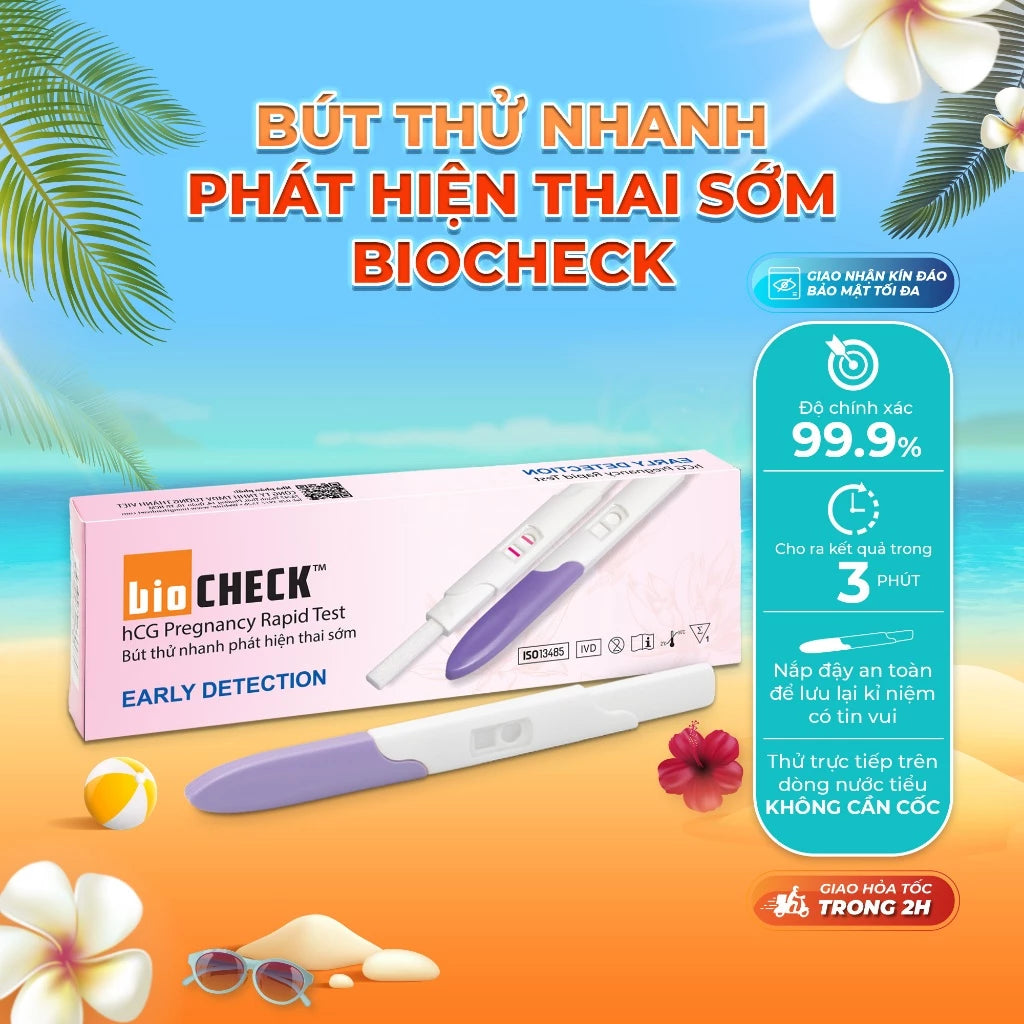 Bút thử thai sớm Biocheck chính xác 100%