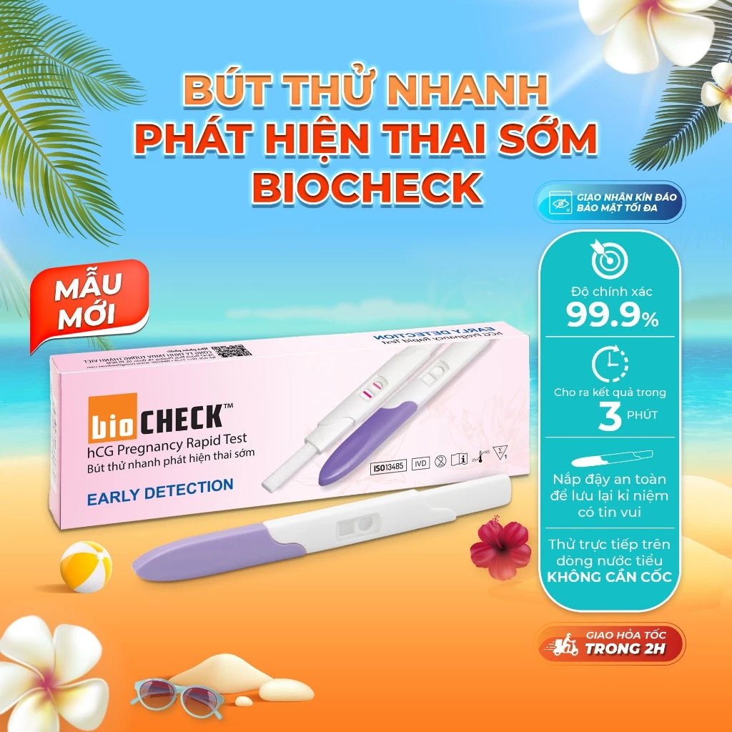 Bút thử thai sớm Biocheck chính xác 100%