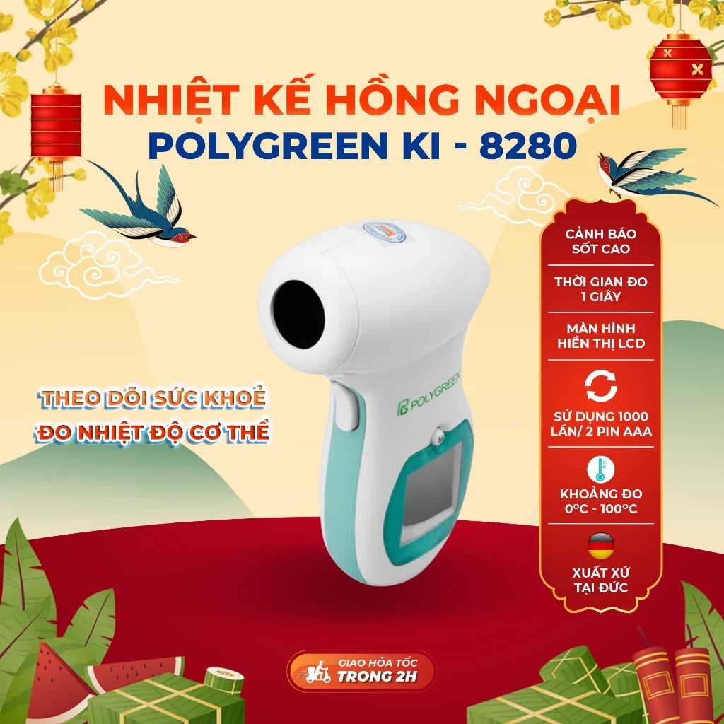 Nhiệt kế hồng ngoại Polygreen KI - 8280