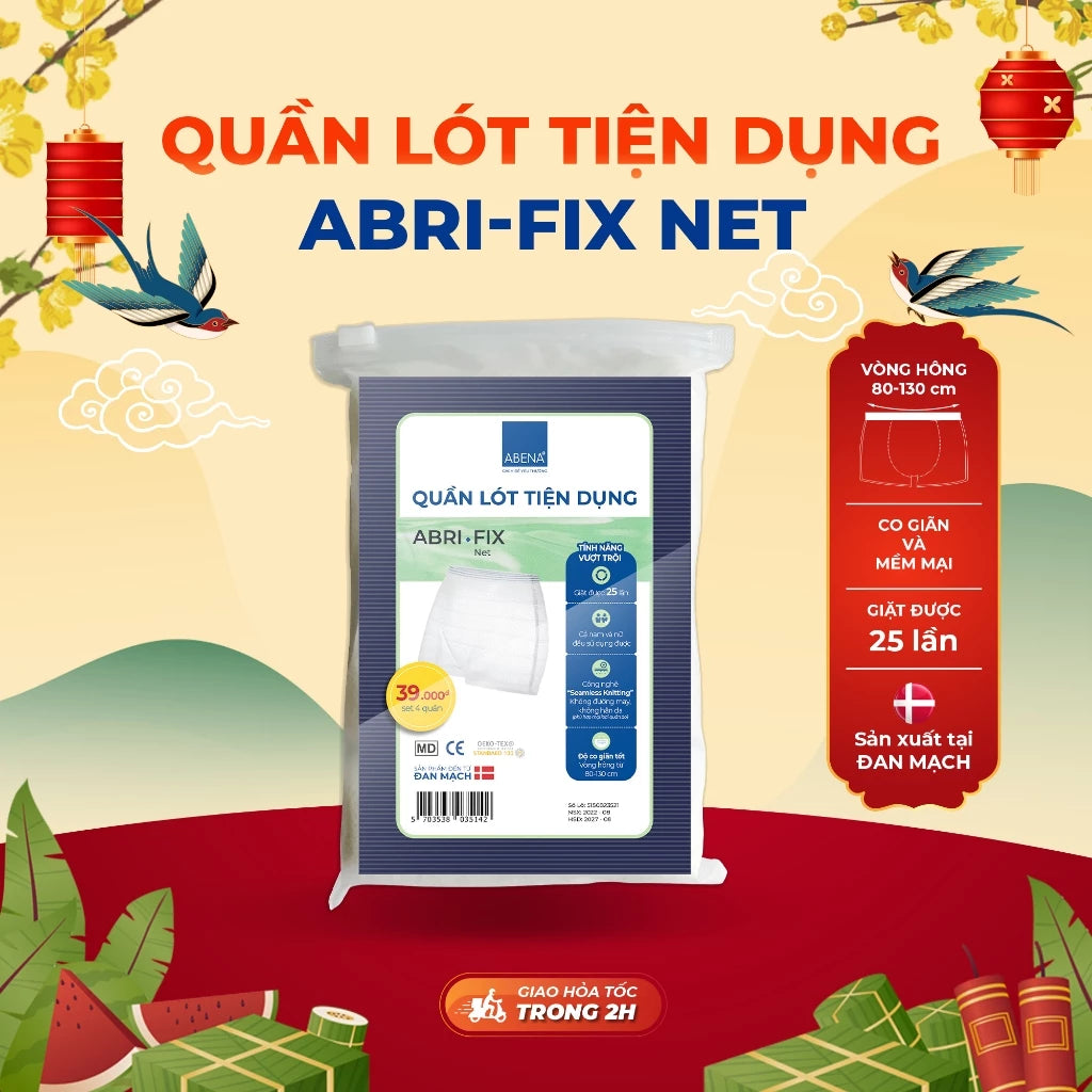 Quần lót tiện dụng ABRI-FIX NET - 4 quần - giặt được 25 lần