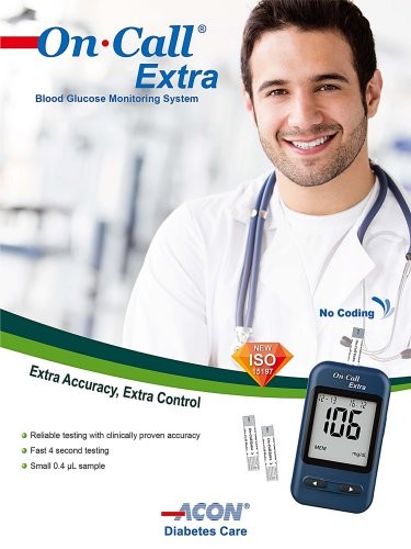 Bộ máy đo đường huyết Acon On-Call Extra