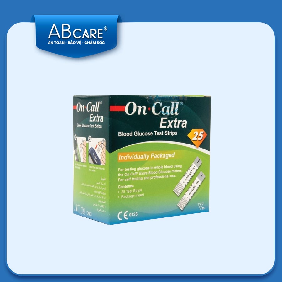 Que thử đường huyết Acon On-call extra (25 que/hộp)