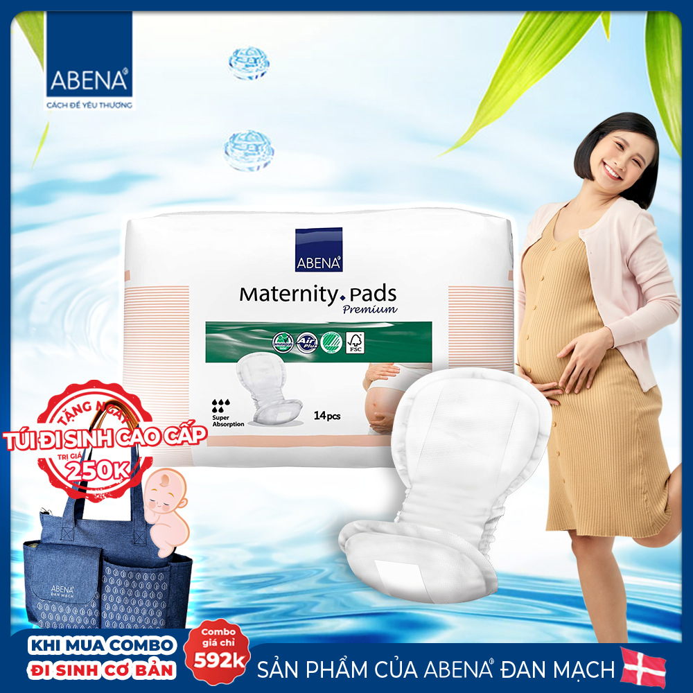 Băng lót sản phụ Abena Maternity Pads Premium (800ml), (15 miếng)